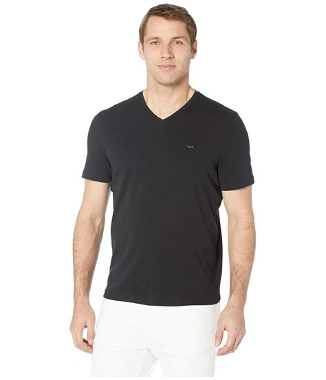 michael kors men's black v neck t shirts|Michael Kors black shirt women.